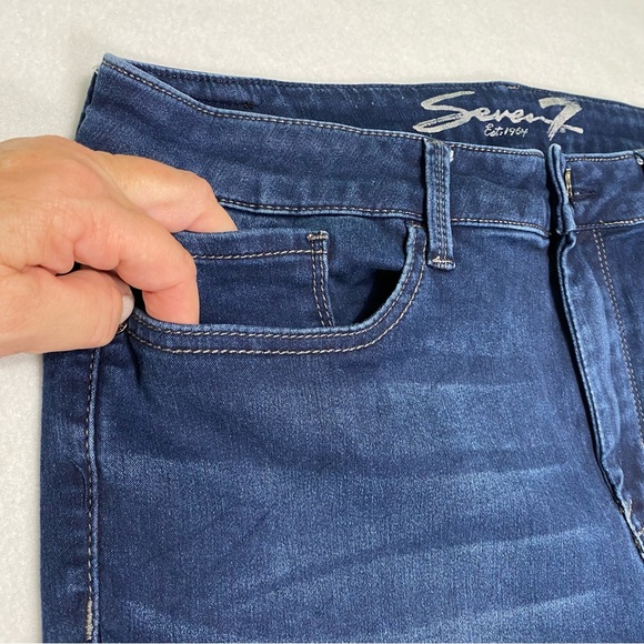 Seven7 Ankle Skinny Skin Fit Denim Jeans Size 16 #1336 - Picture 2 of 13
